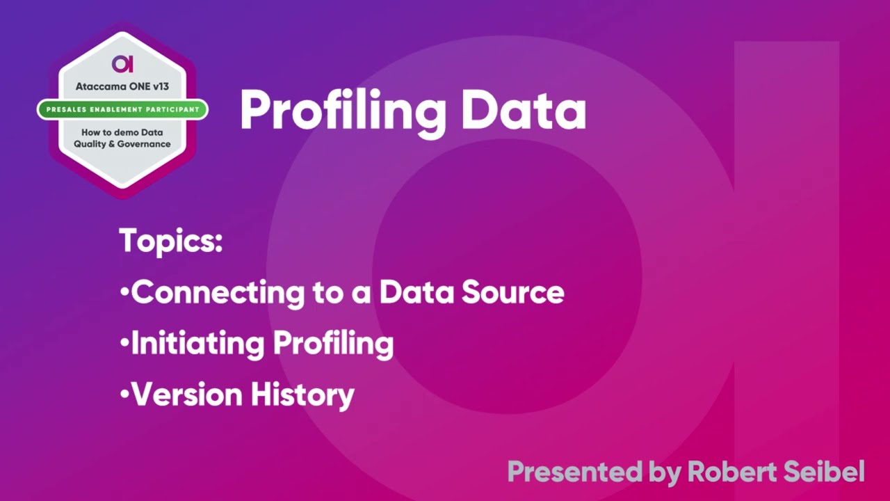 [Gen 2 v13.x] 2. Profiling Data