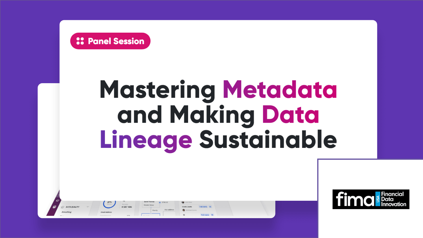 Mastering Metadata and Making Data Lineage Sustainable Thumbnail Image