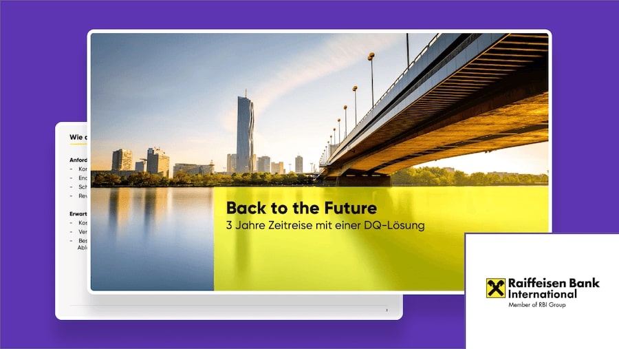 [GERMAN] Back to the Future: Drei Jahre Zeitreise mit einer DQ-Lösung Thumbnail Image