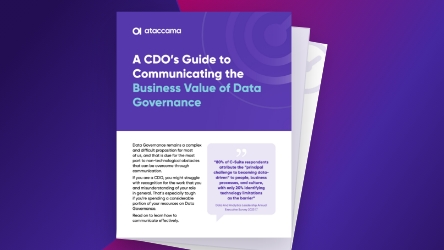 A CDO’s Guide to Communicating the Business Value of Data Governance Thumbnail Image